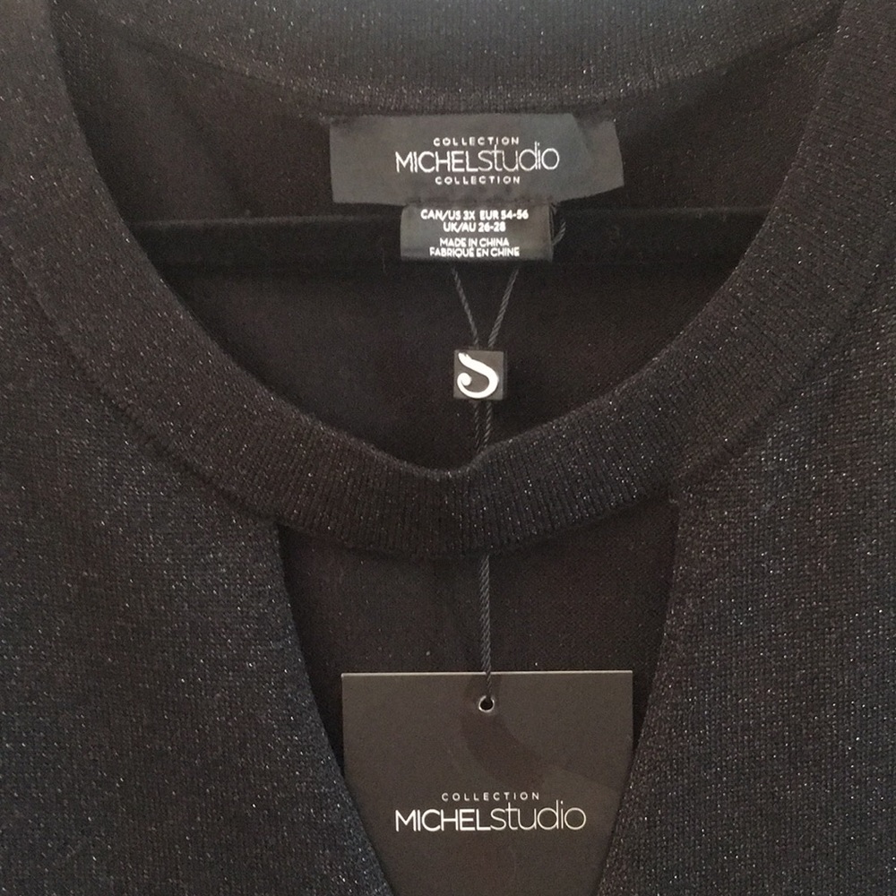 NWT  STUNNING! SPARKLING BLACK WITH SILVER SPARKLE